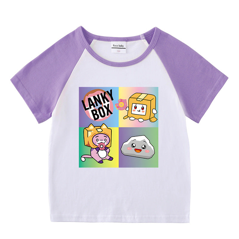 Children's summer clothing short sleeved T-shirt for men and women
