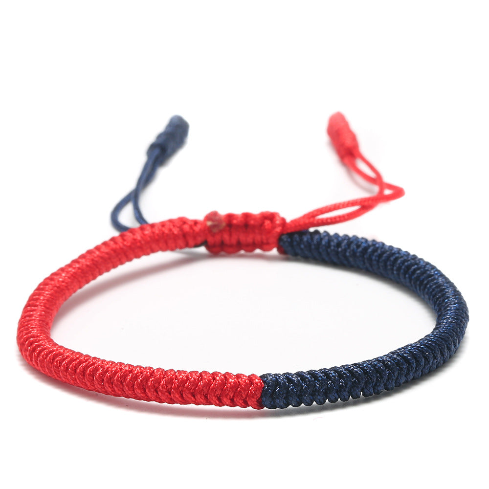 Handmade Braided Knot Bracelet Red String Literary Style Bracelet Ethnic Wind Red String