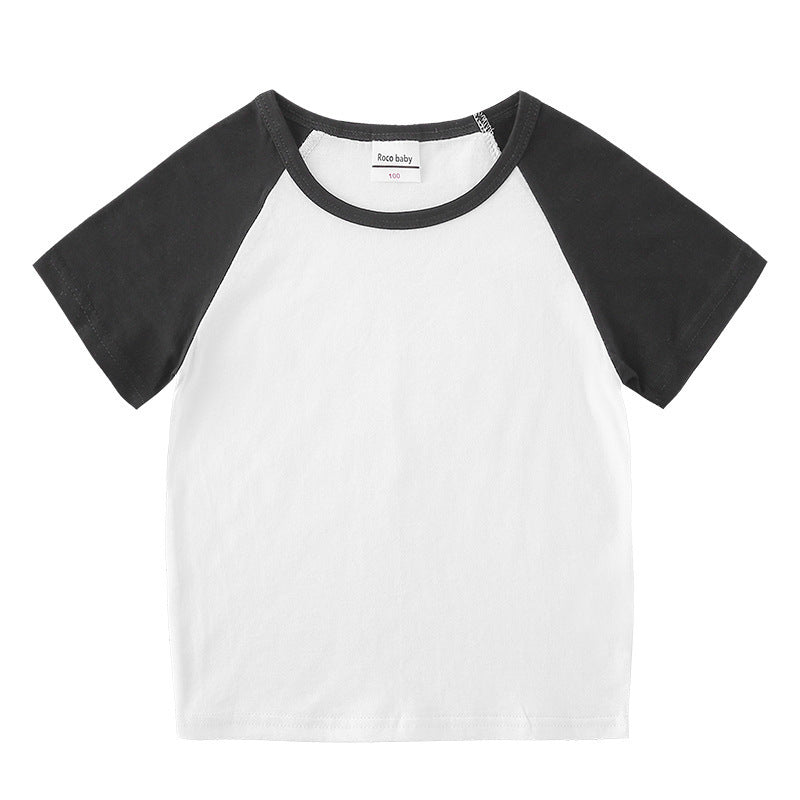 Children's summer clothing short sleeved T-shirt for men and women