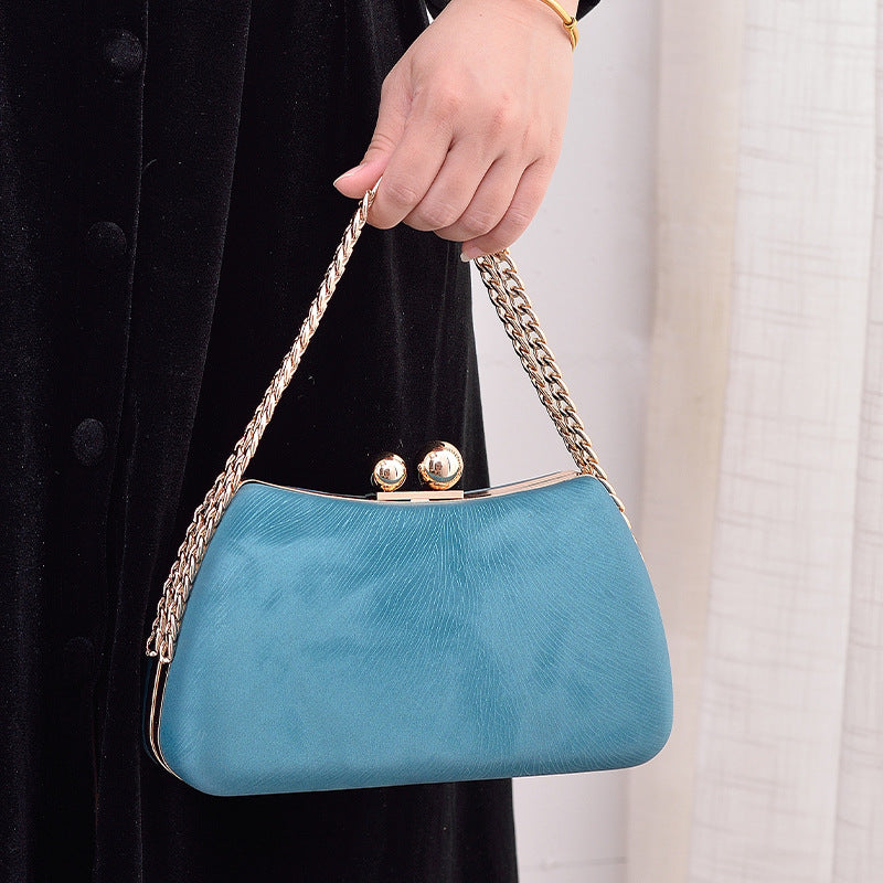 Black PU dinner minimalist handbag