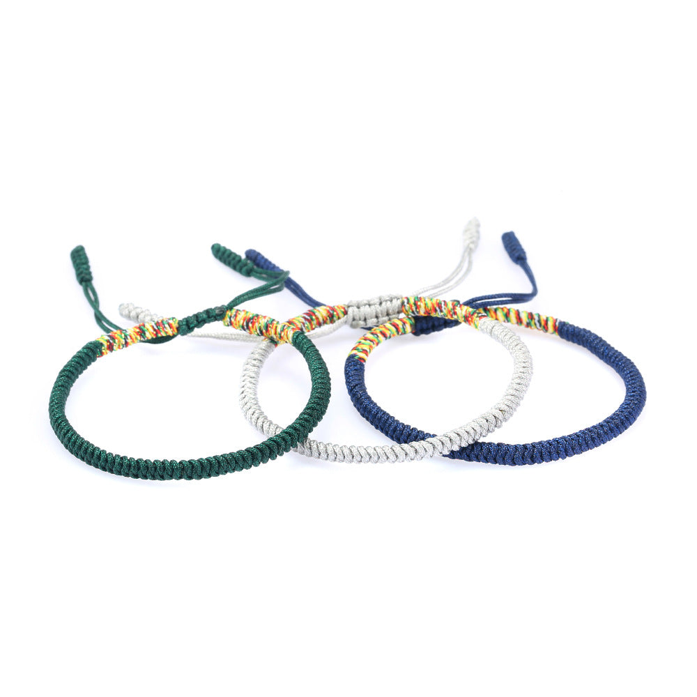 Handmade Braided Knot Bracelet Red String Literary Style Bracelet Ethnic Wind Red String