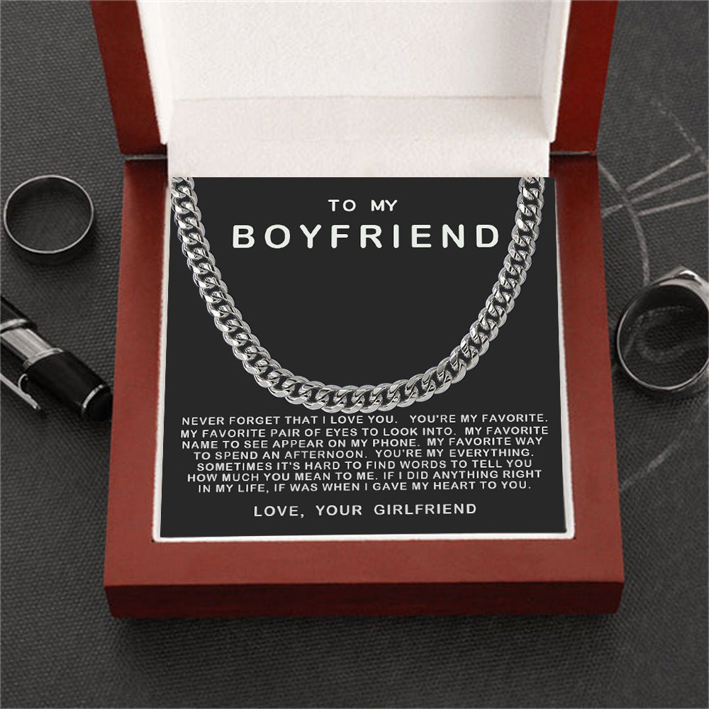 Stainless steel necklace for men