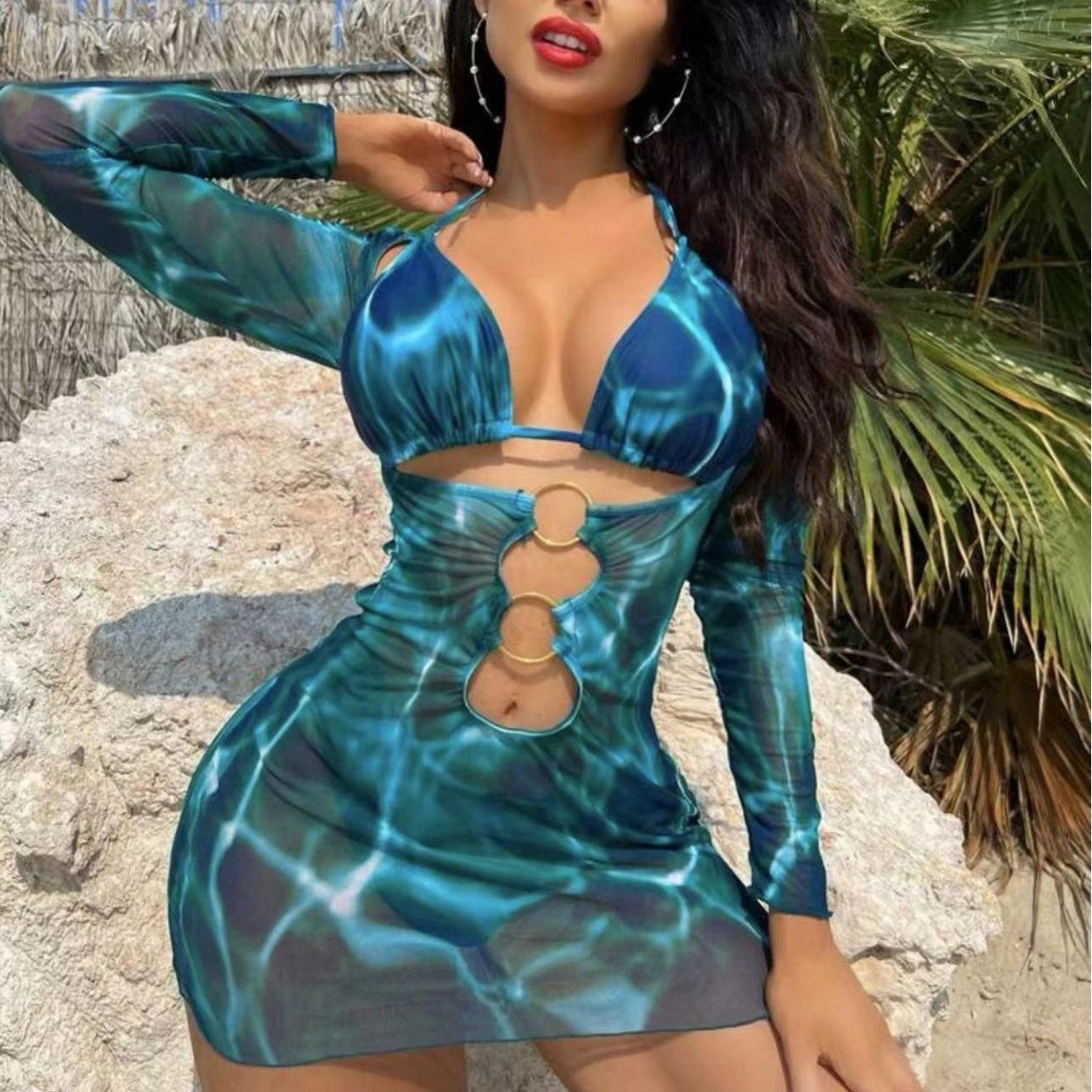 Separated Bikini Swimwear for Women, Sexy Triangular Cut