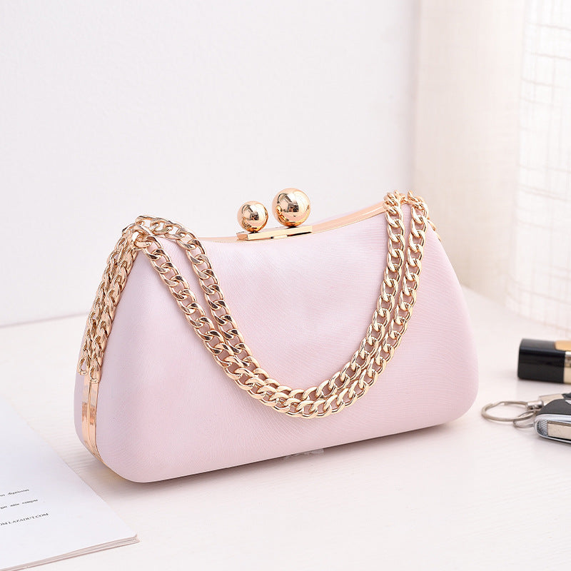 Black PU dinner minimalist handbag