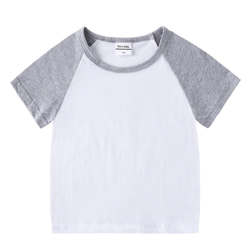 Children's summer clothing short sleeved T-shirt for men and women