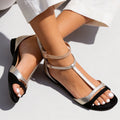 Made to order ships in 3–5 days Flat bottomed summer sandals with open toed fish mouth for women