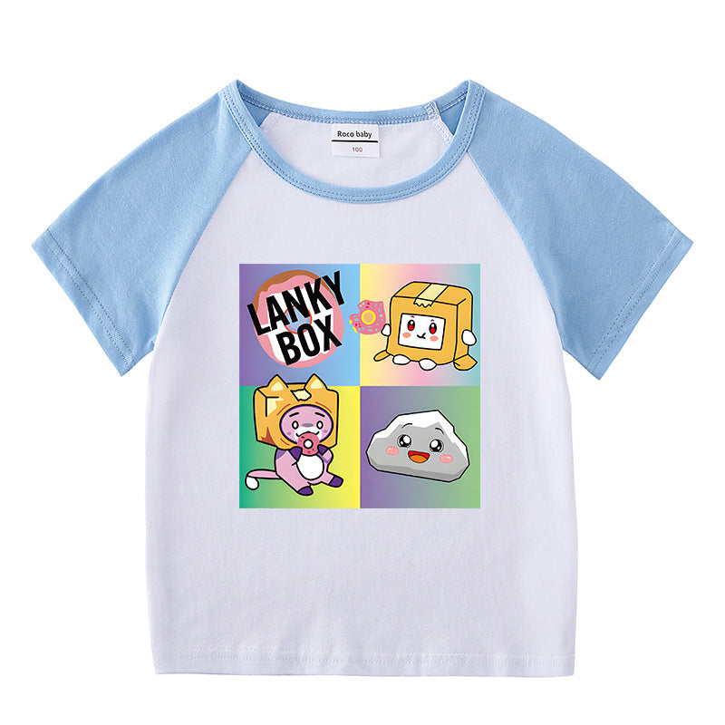 Children's summer clothing short sleeved T-shirt for men and women