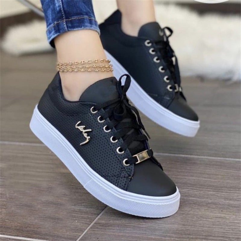 Oversize Single Shoes for Women, Round Toe, Thick Sole Women's Shoes