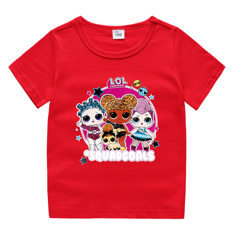 Children's summer clothing short sleeved T-shirt for men and women