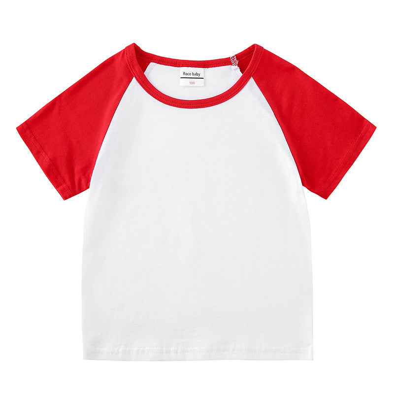Children's summer clothing short sleeved T-shirt for men and women