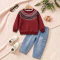Denim Cargo Pants 2-Piece Set for Boys