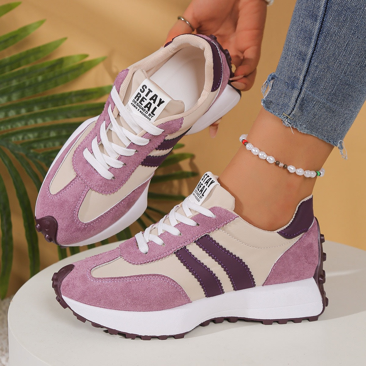 Slim Waist Dad Shoes Women Chunky Sole Casual Student Sneakers Athletic Shoes for Women