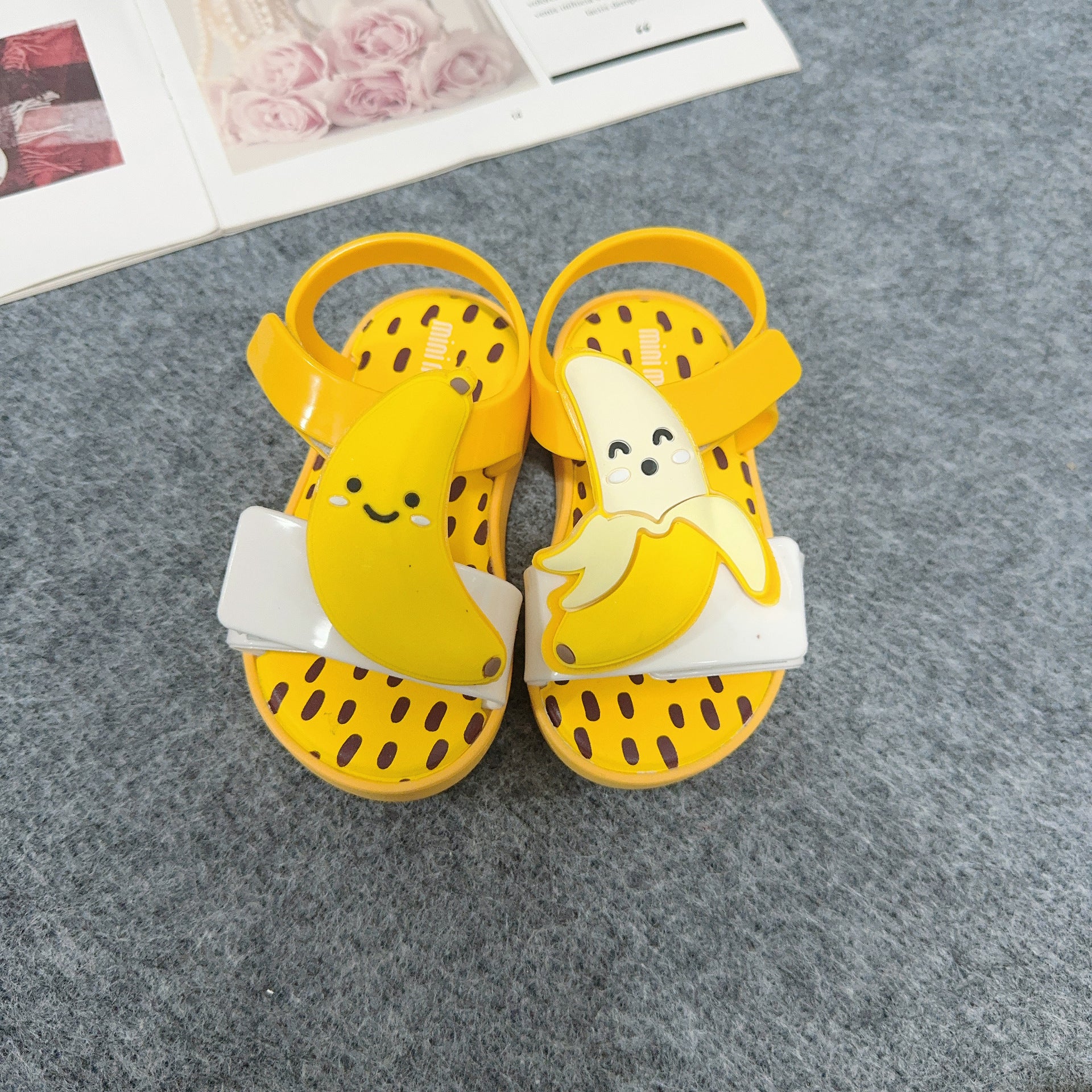 Children's Cute Fruit Sandals Velcro Open toed Sneakers
