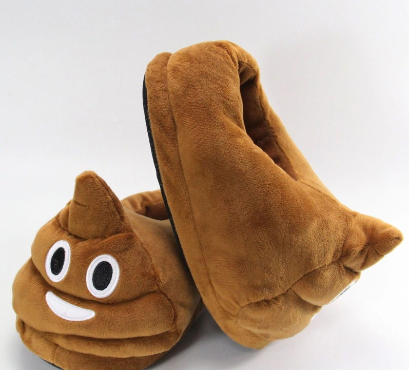 Plush Poop Slippers, Cute Funny  Poop Indoor Creative Warm Cotton Shoes Wholesale