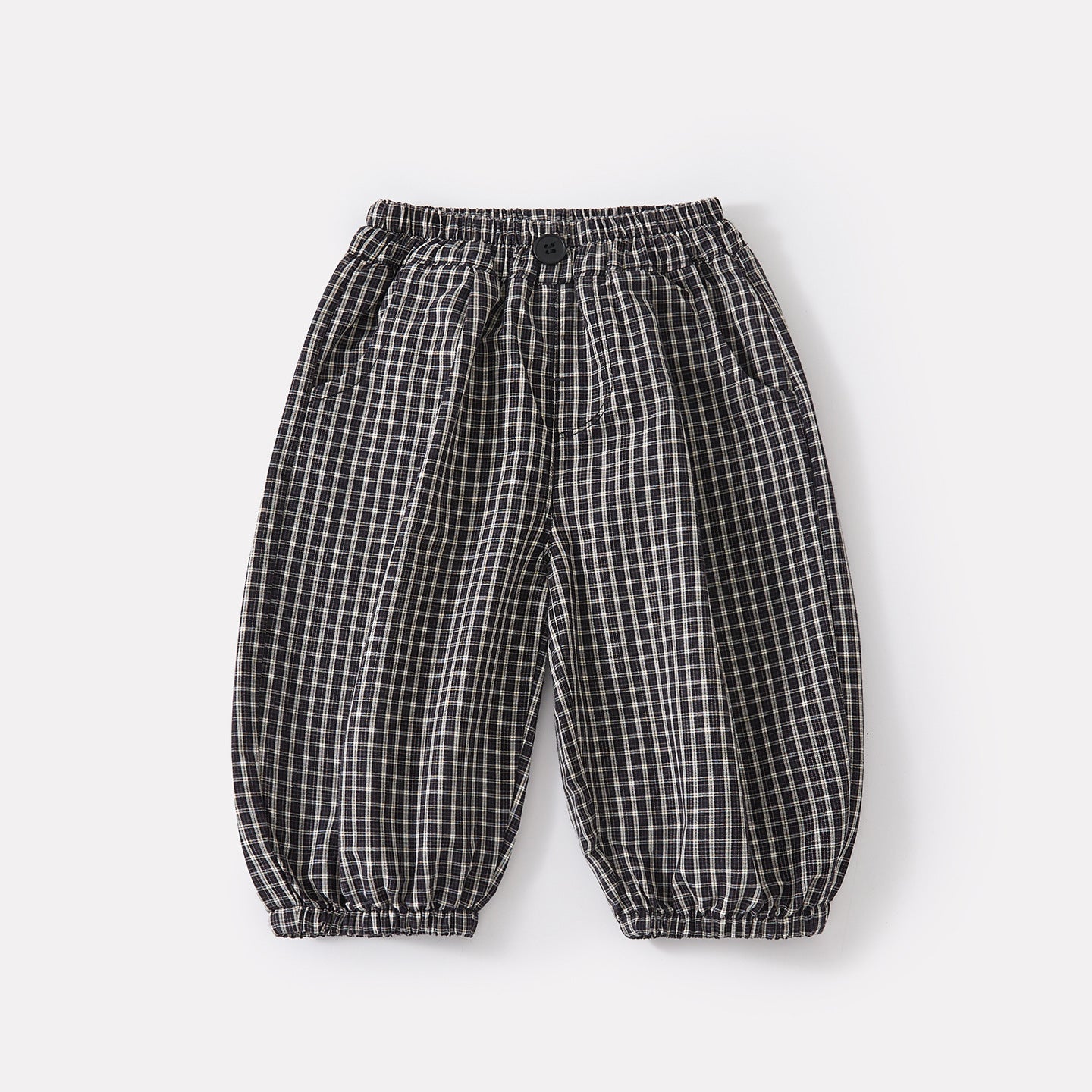 Polo Shirt and Mosquito-Repellent Pants Set  Casual Cotton Checkered Two-Piece Outfit