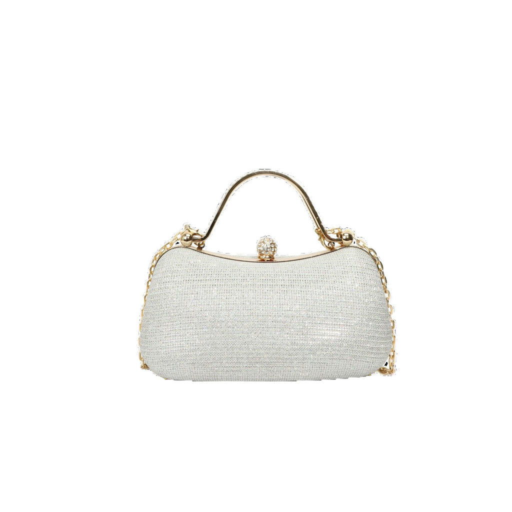 Chain sparkling diamond single shoulder crossbody bag