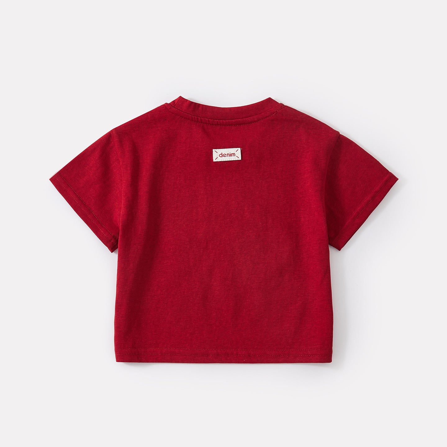Simple Embroidered Letter Short Sleeve Top and Lightweight Casual Utility Shorts Set for Boys