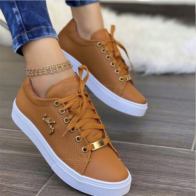 Oversize Single Shoes for Women, Round Toe, Thick Sole Women's Shoes
