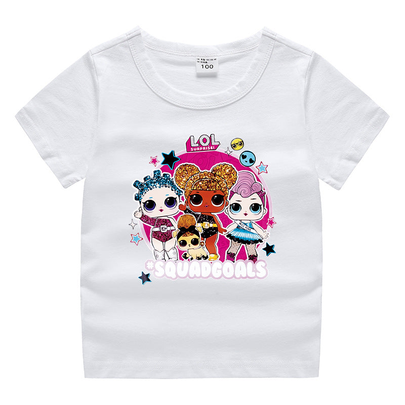 Children's summer clothing short sleeved T-shirt for men and women