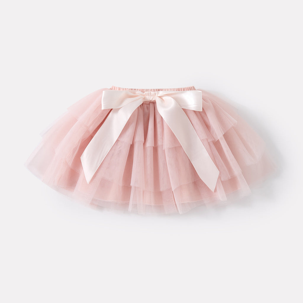 Charming Tulle Skirt Set for Girls Two-Piece Outfit