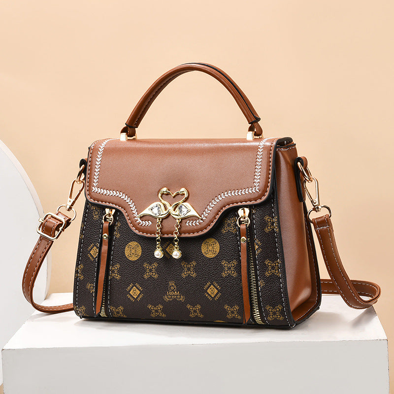 Crossbody handbag small square bag women's bag