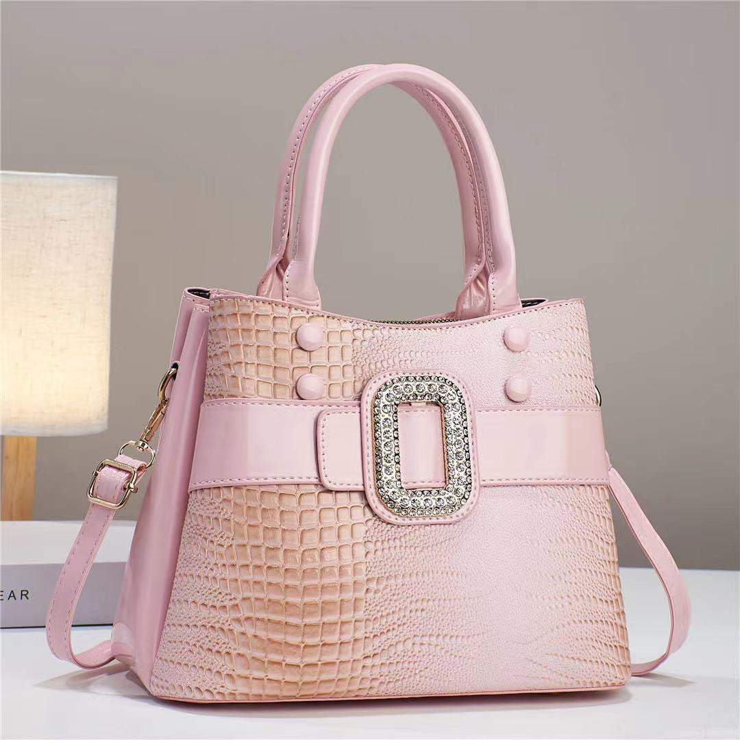 Lizard patterned single shoulder diagonal cross bag