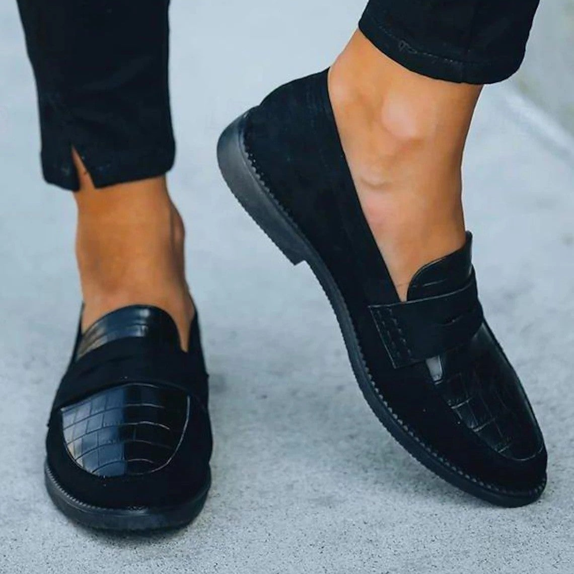 Comfortable Leather Shoes Casual Loafers, Size 35-43