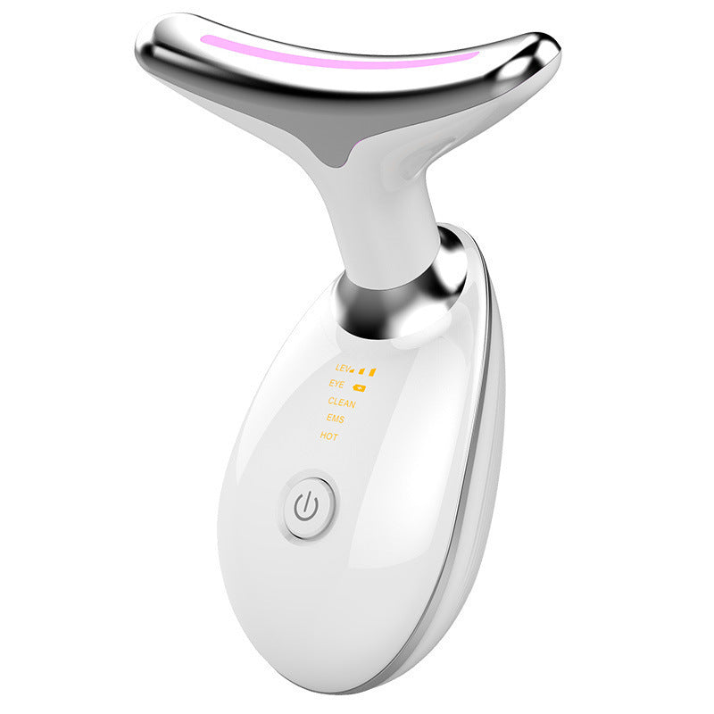 Neck Massager Beauty Device with 7-Color Light Therapy for Neck Wrinkle Care