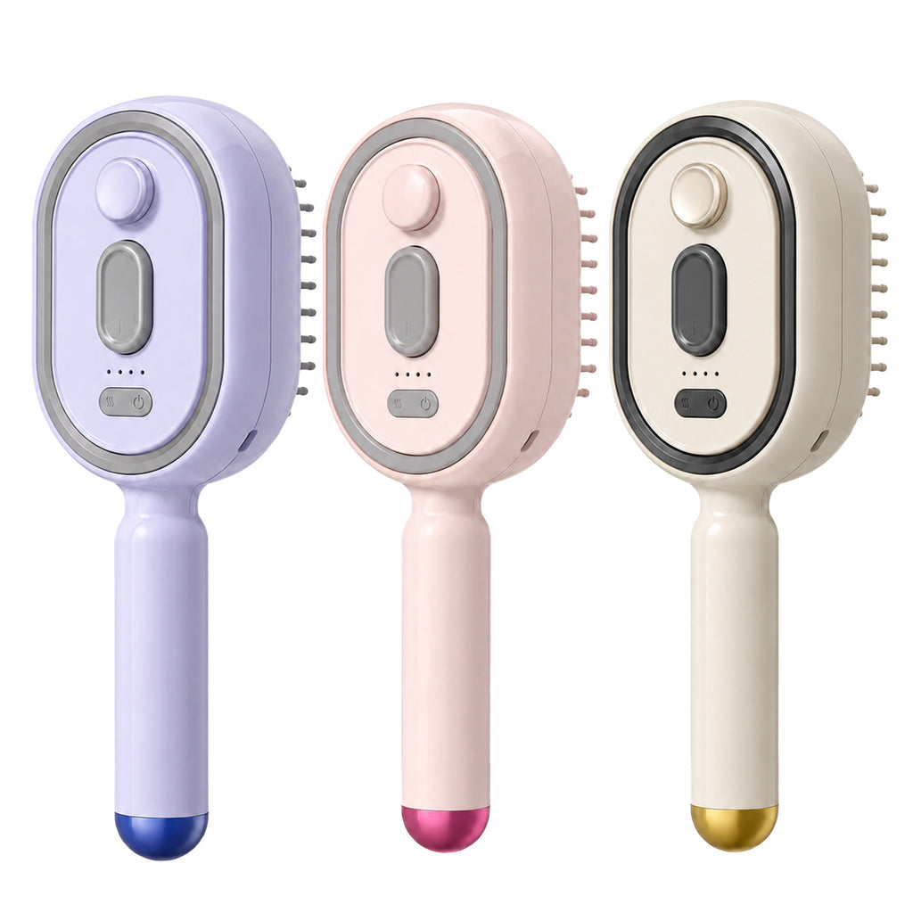Electric spray massage comb
