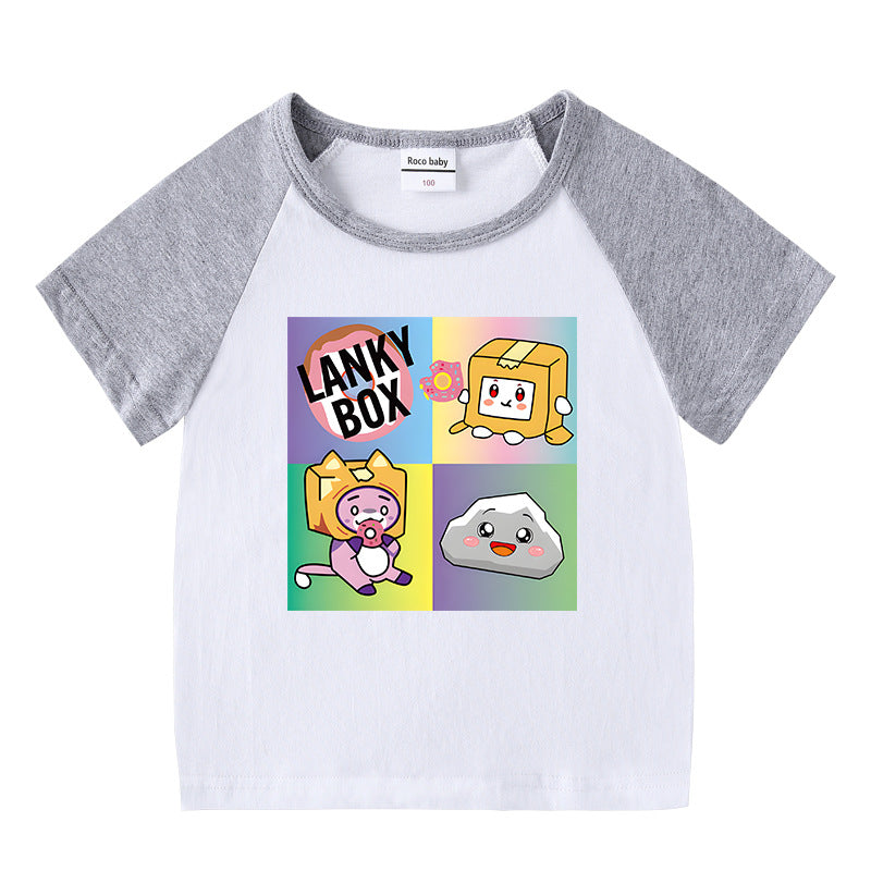 Children's summer clothing short sleeved T-shirt for men and women