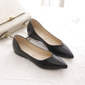 Sharp pointed flat bottomed versatile French gentle single shoe