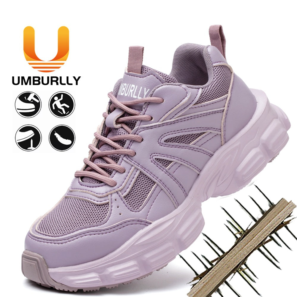 Safety Shoes for Women with Steel Toe Cap All-Season Protective Work Shoes