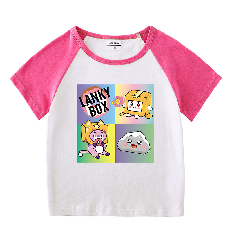 Children's summer clothing short sleeved T-shirt for men and women