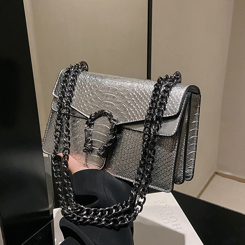 Crocodile patterned Wine God Bag
