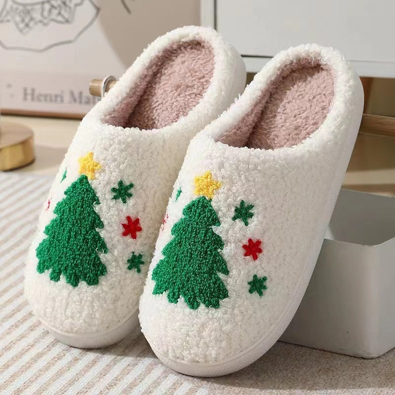 Winter Cute Cartoon Smile Flannel Slippers Wholesale Home Fuzzy Slippers