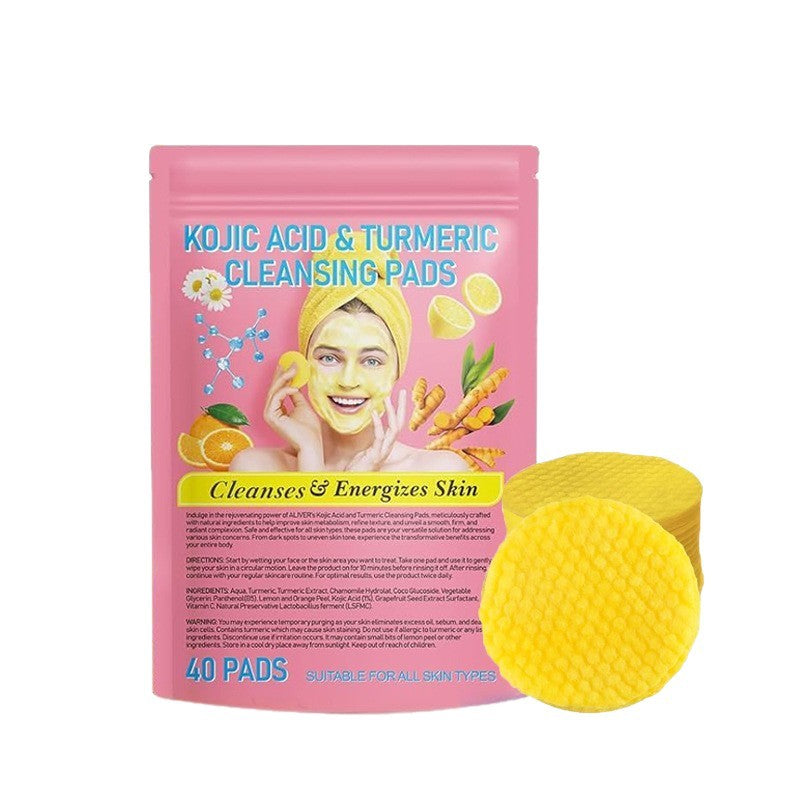 Kojic Acid Pads Gentle Exfoliating Cleansing Pad 40 Pieces