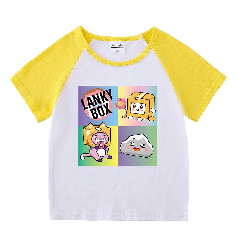 Children's summer clothing short sleeved T-shirt for men and women