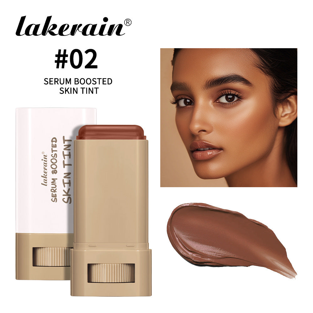 Lakerain Makeup Stick with Color Solid Essence, Long-Lasting Moisturizing Smooth Natural Bare Makeup Concealer Highlighter